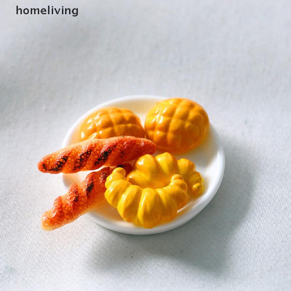 Set 6 Mô Hình Bánh Croissant Trang Trí Nhà Búp Bê