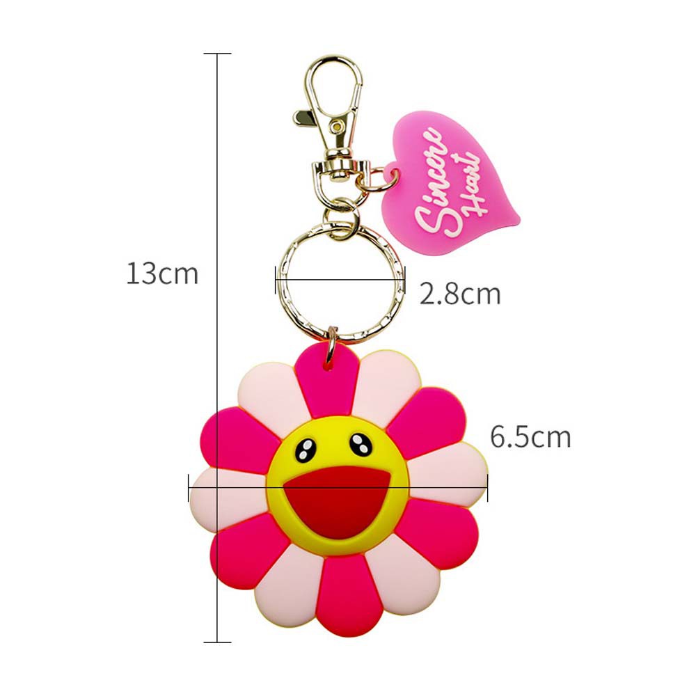 Móc Khóa Hình Hoa Hướng Dương Nhiều Màu Sắc Dễ Thương