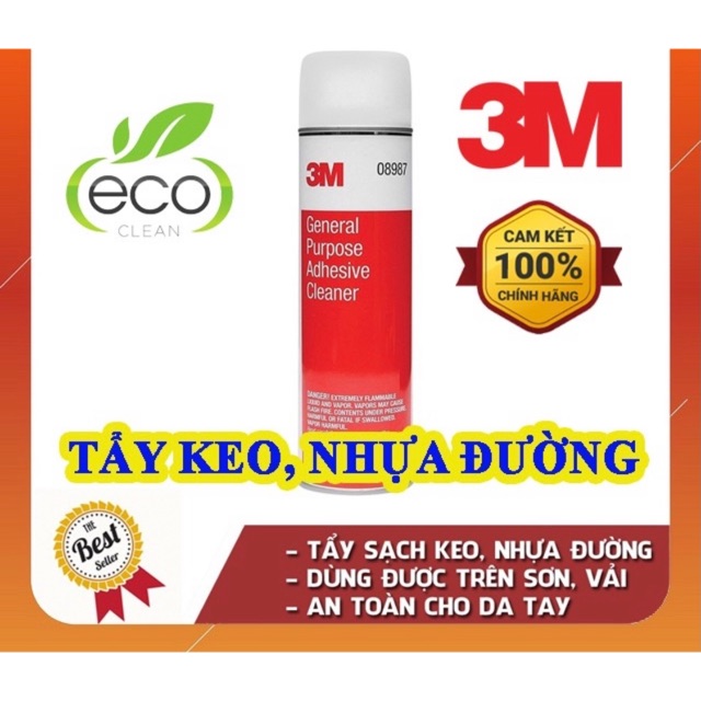 Tẩy keo, tẩy nhựa đường 3M PN08987 General Purpose Adhesive Cleaner