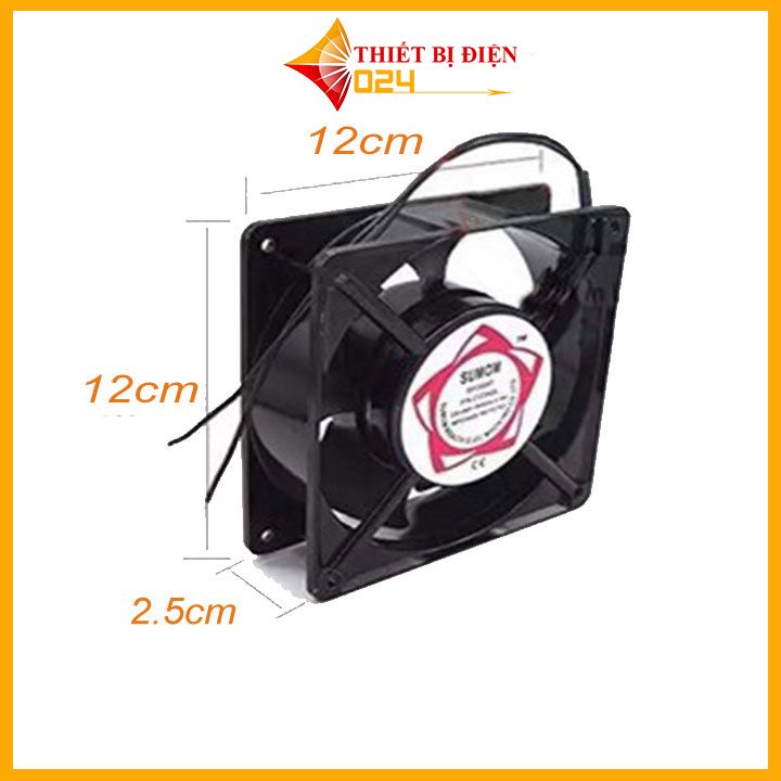 Quạt Tản Nhiệt Sunon 12VDC-3W 12x12x2.5 cm ( Tốc Độ Cao )