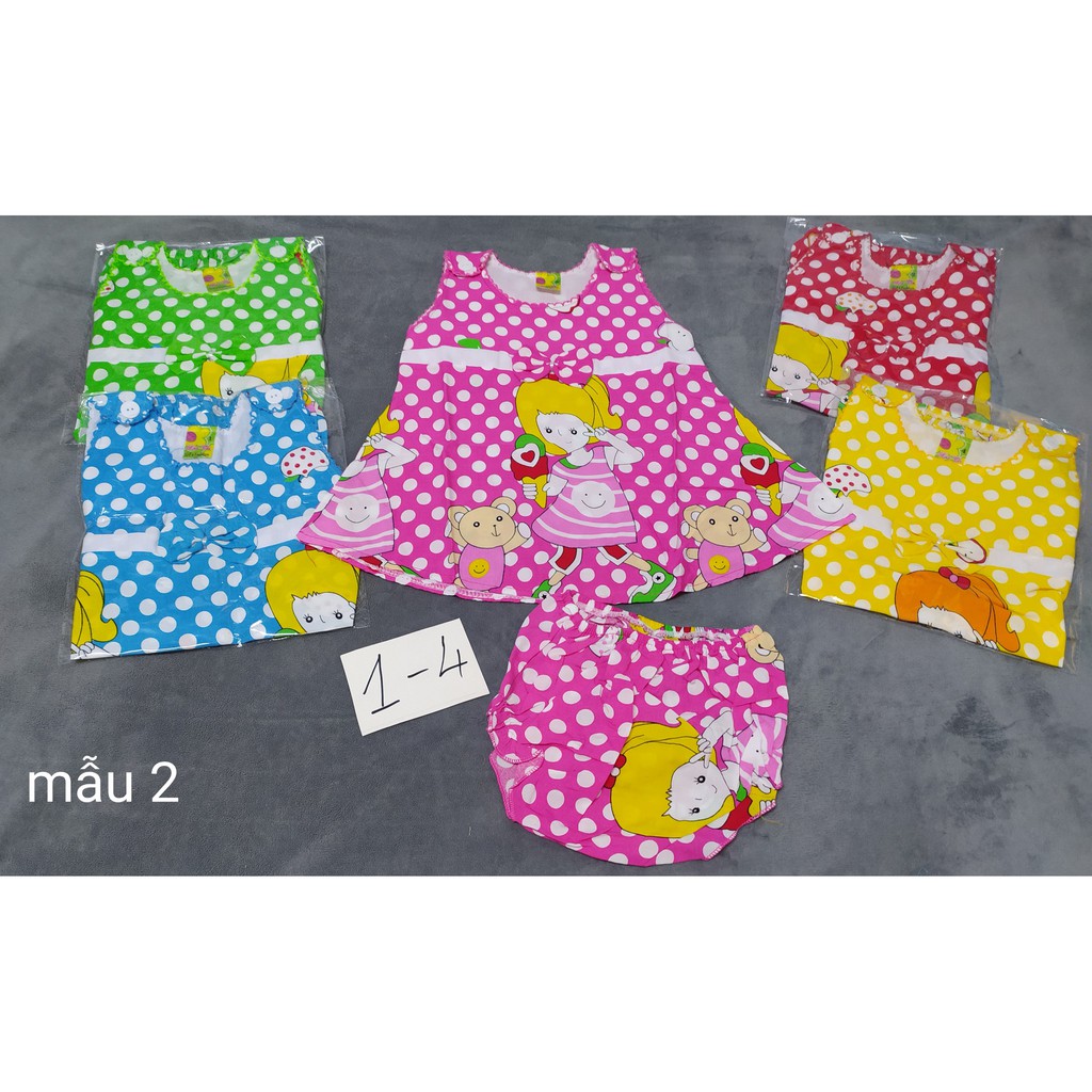 Combo 3 Đầm Tole Kèm Chip Bé