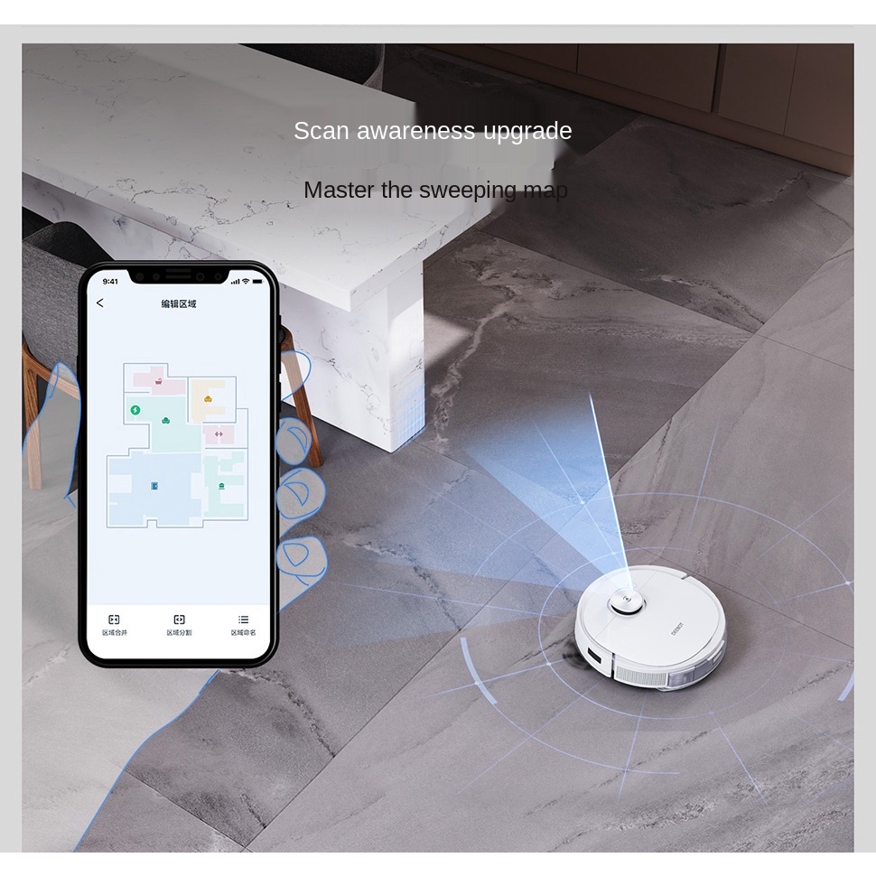 Robot Hút Bụi Lau Nhà Ecovacs Deebot T9 Plus - Tự Động Đổ Rác - Lực Hút 3000Pa - Bảo Hành 24 Tháng