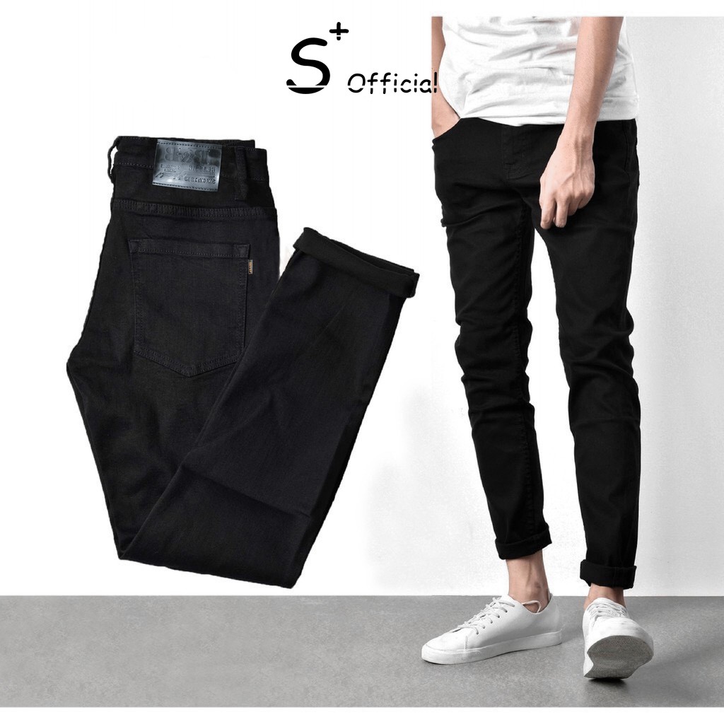 Quần jean nam chất bò SPLUS vải denim mềm mịn, co giãn form Slim fit Full Box