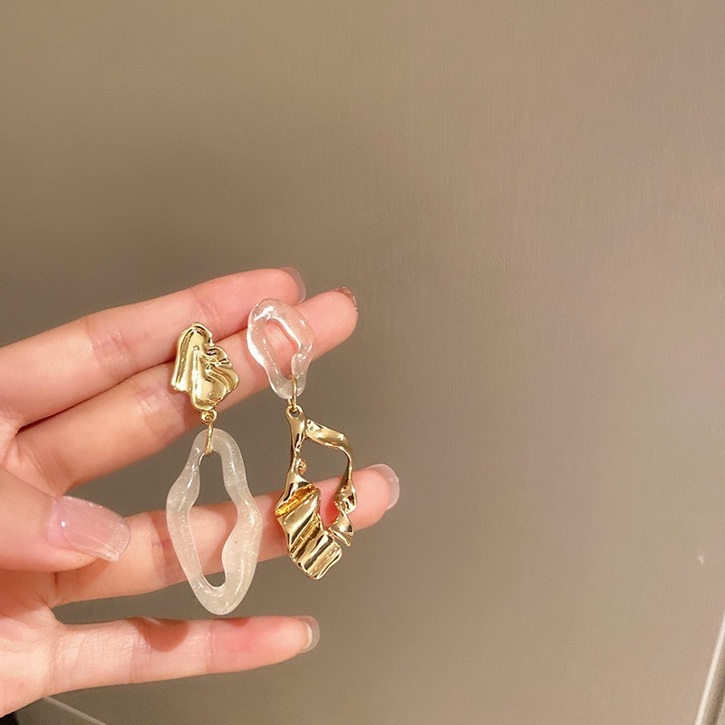 Bông Tai Hợp Kim Hình Nơ Đính Ngọc Trai Đơn Giản Thời Trang Hàn Quốc Mới