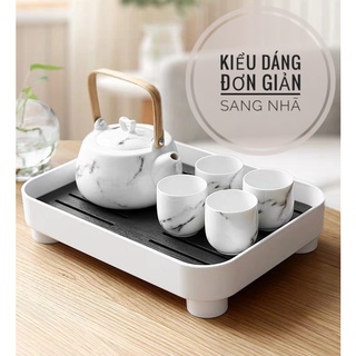 Khay trà đa năng Jianxia phong cách hiện đại, đựng cốc ly , đựng hoa quả, dụng Mỹ phẩm Cao cấp