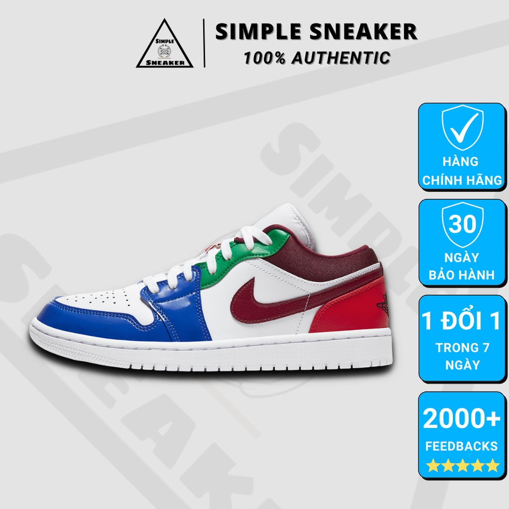 Giày Nike Jordan 1 Low Patent Multicolor HÀNG CHÍNH HÃNG Air Jordan 1 Low SE Multi-color [DB5455 100] - Simple Sneaker