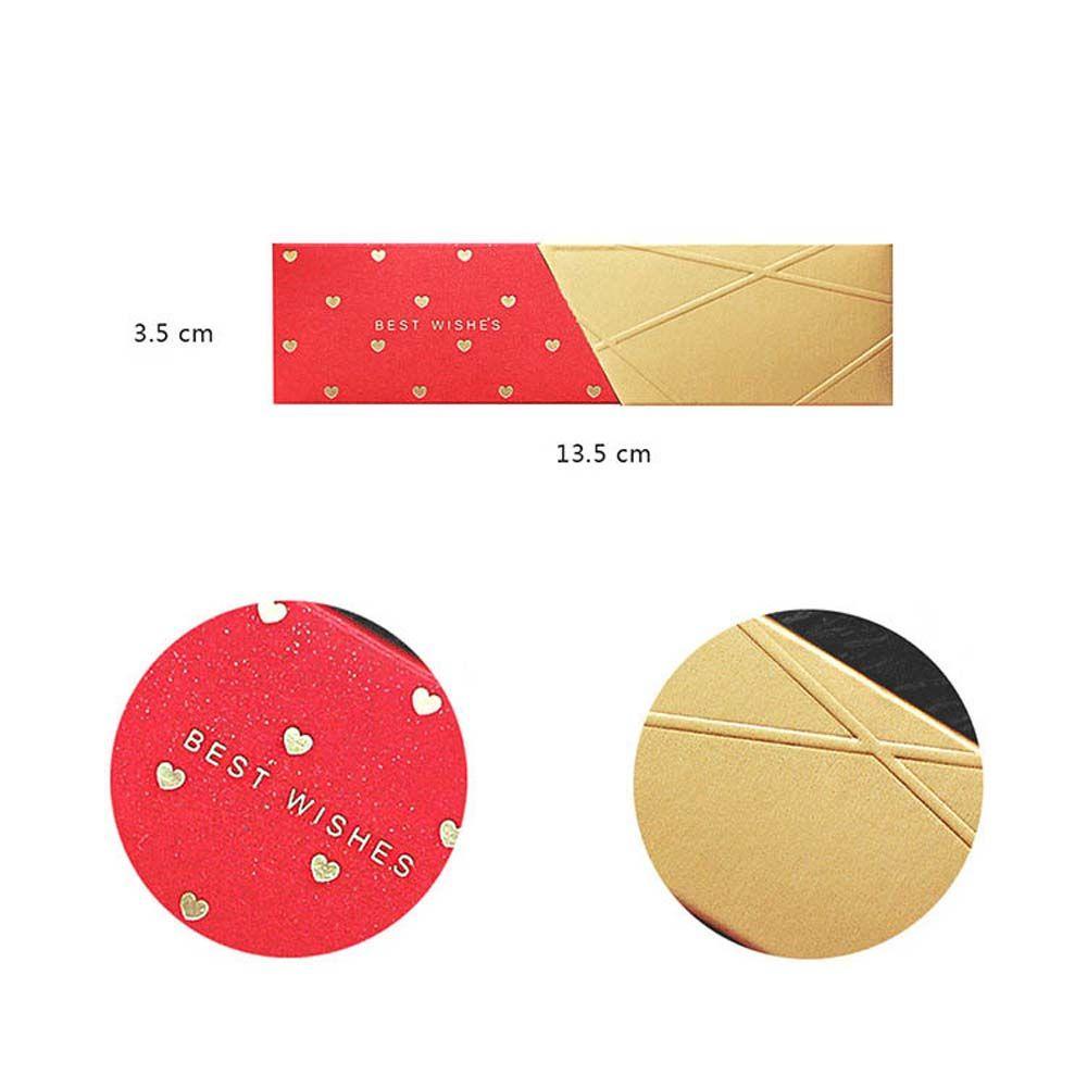 Set 10 Hộp Đựng Kẹo Cưới / Sinh Nhật Hình Thỏi Son Màu Đồng