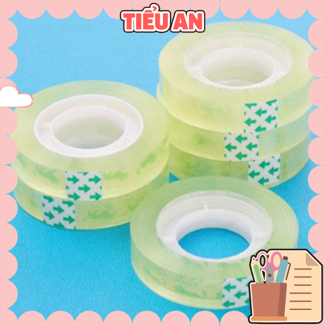 Băng keo Trong suốt/ Họa tiết/ Màu đơn sắc loại nhỏ