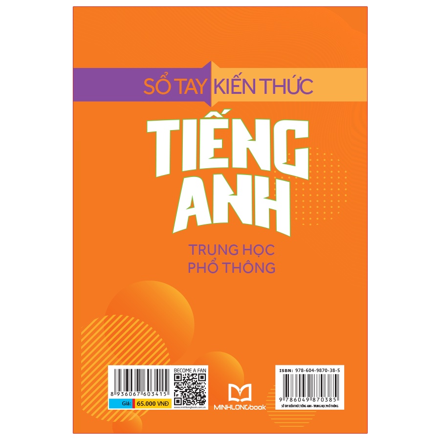 Sách: Sổ Tay Kiến Thức Tiếng Anh Trung Học Phổ Thông - TSCB