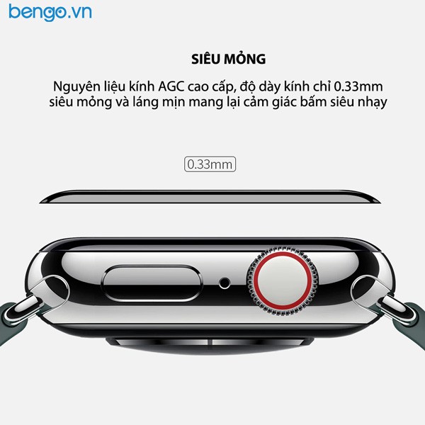 Dán cường lực Apple Watch Nillkin 3D AW+ Full màn hình