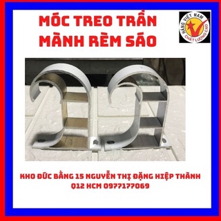 Phụ kiện treo rèm cửa, móc treo trần mành sáo trúc ,màn tăm tre  , Móc treo rèm trúc lên trần bằng nhôm( 1 cái )