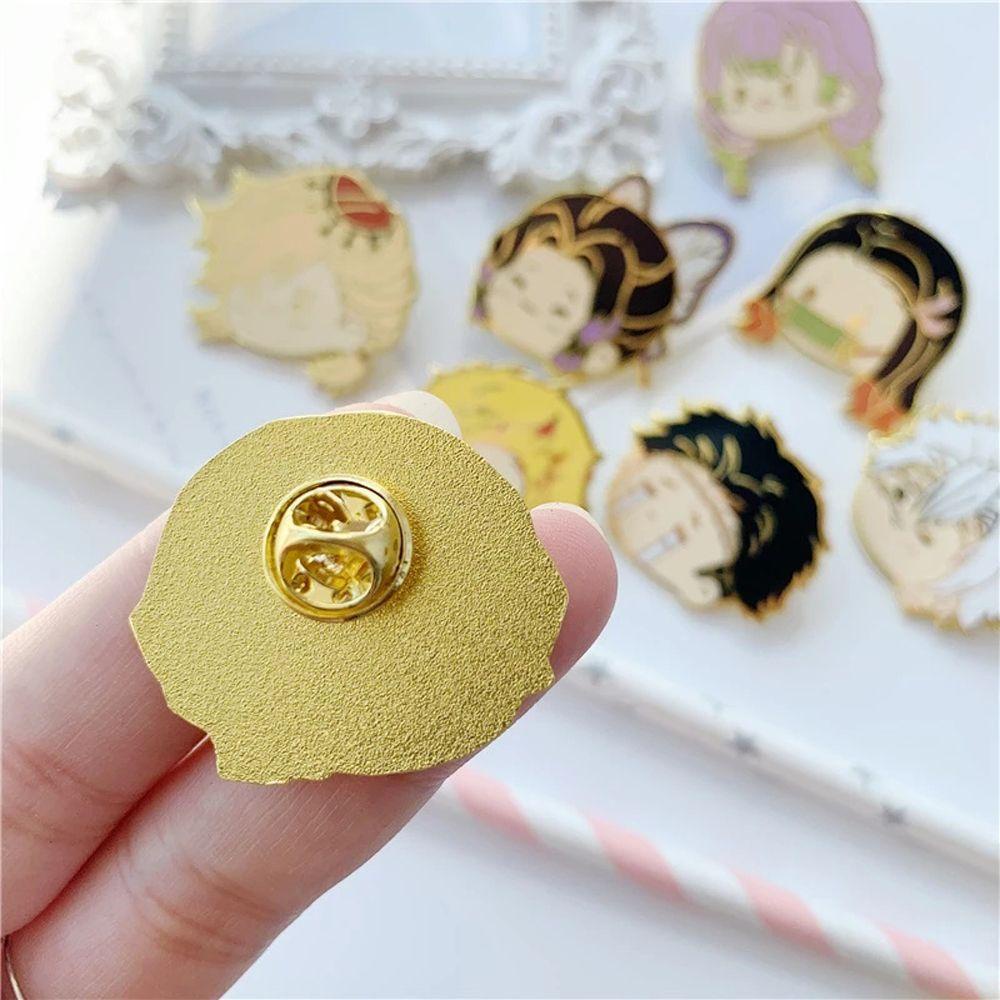 Ghim Cài Áo Họa Tiết Hoạt Hình Demon Slayer Độc Đáo