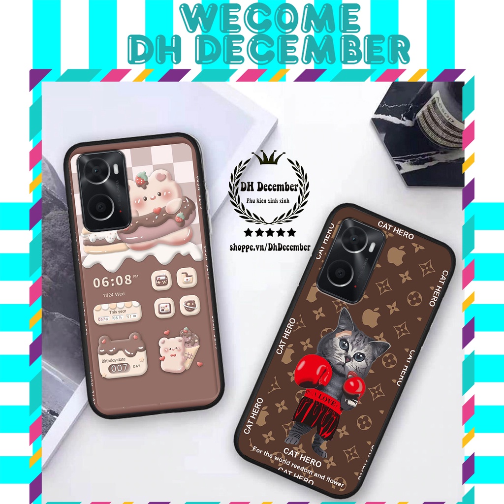 Ốp lưng Oppo A36 / A76 in hình 3D GẤU HỒNG-GẤU BE3R -XINH XẺO CỰC ĐẸP