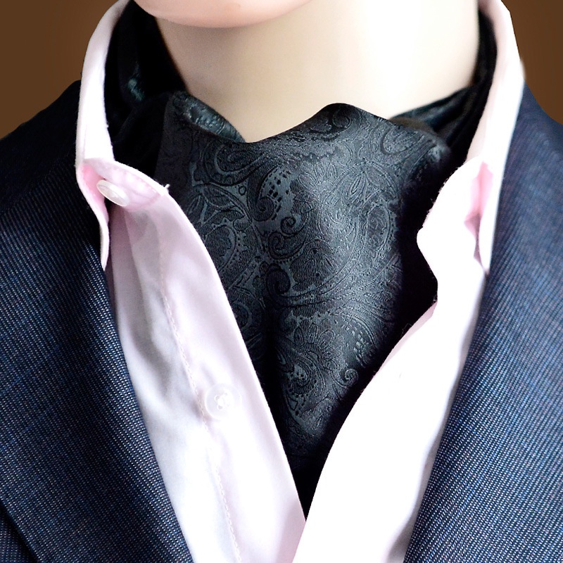 Khăn đeo cổ Ascot phối với Áo Sơ mi Nam và Vest AKC