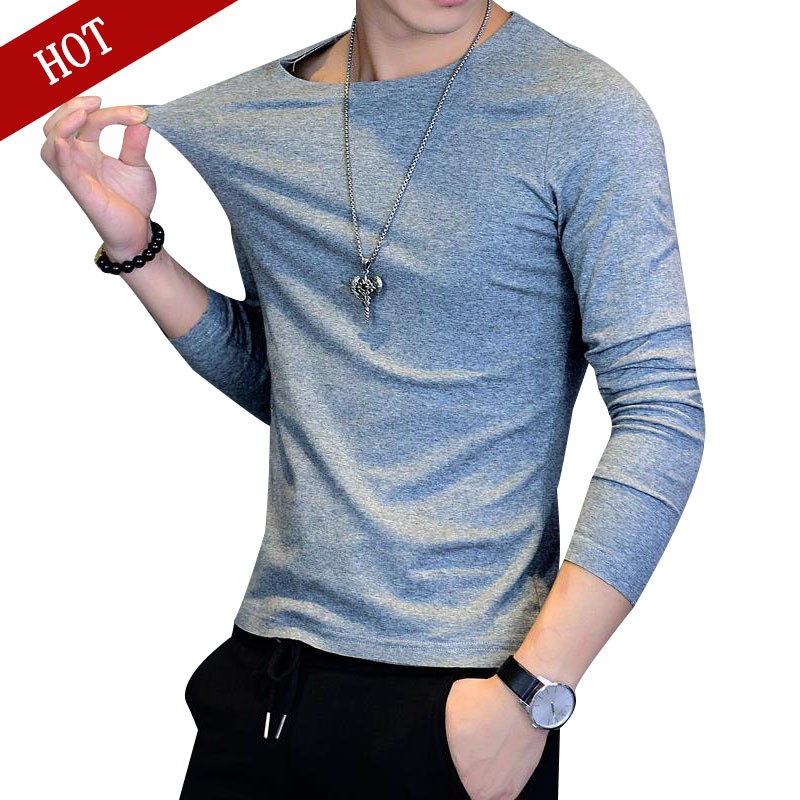 Áo Thun Nam Dài Tay Cổ Tròn