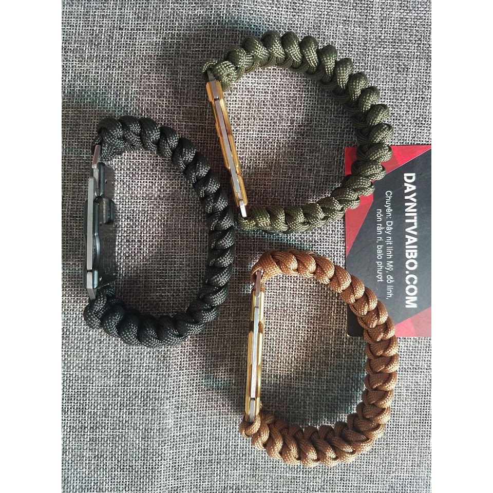 Vòng dây đeo tay sinh tồn Paracord dây dù bền chắc kèm dao phượt biến hình transformer cho cổ tay 17-19 cm | BigBuy360 - bigbuy360.vn