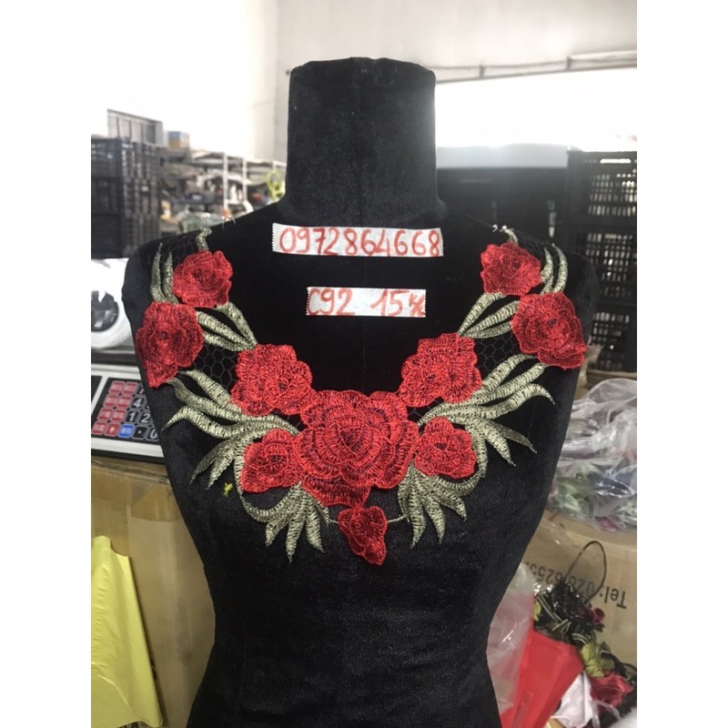 Cổ thêu mã C92