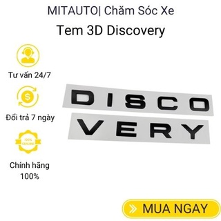 Tem chữ nổi 3D DISCOVERY cho Ô tô xe hơi nhiều mầu sắc lựa chọn Mitauto