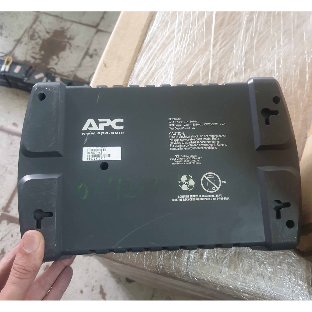 Bộ lưu điện apc 500va; ups apc 500va; back-ups ES 500 máy không acquy main mạch zin nguyên bản