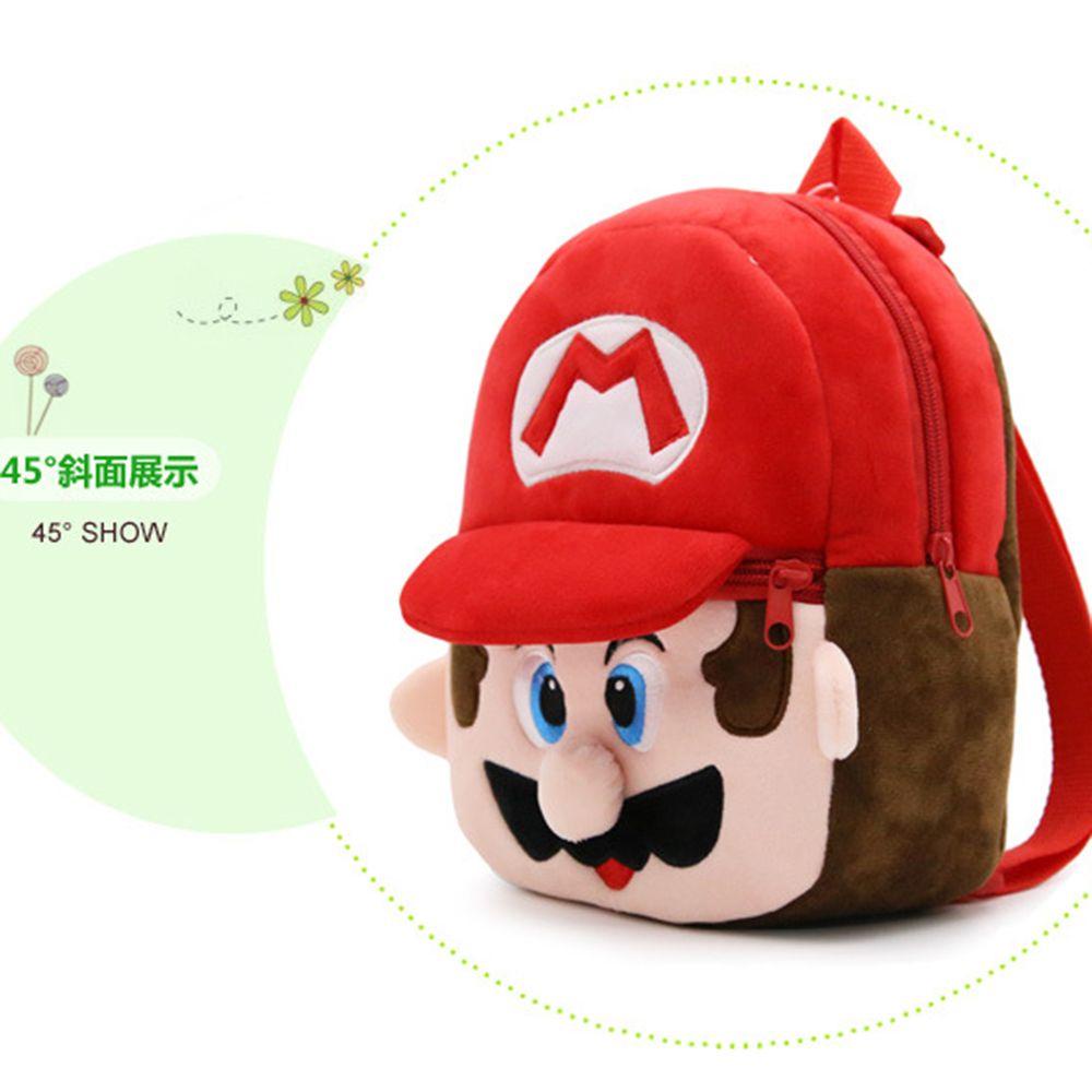 LILYES Ba Lô Đi Học Mềm Mại Hình Super Mario Đáng Yêu Cho Bé 1-3 Tuổi