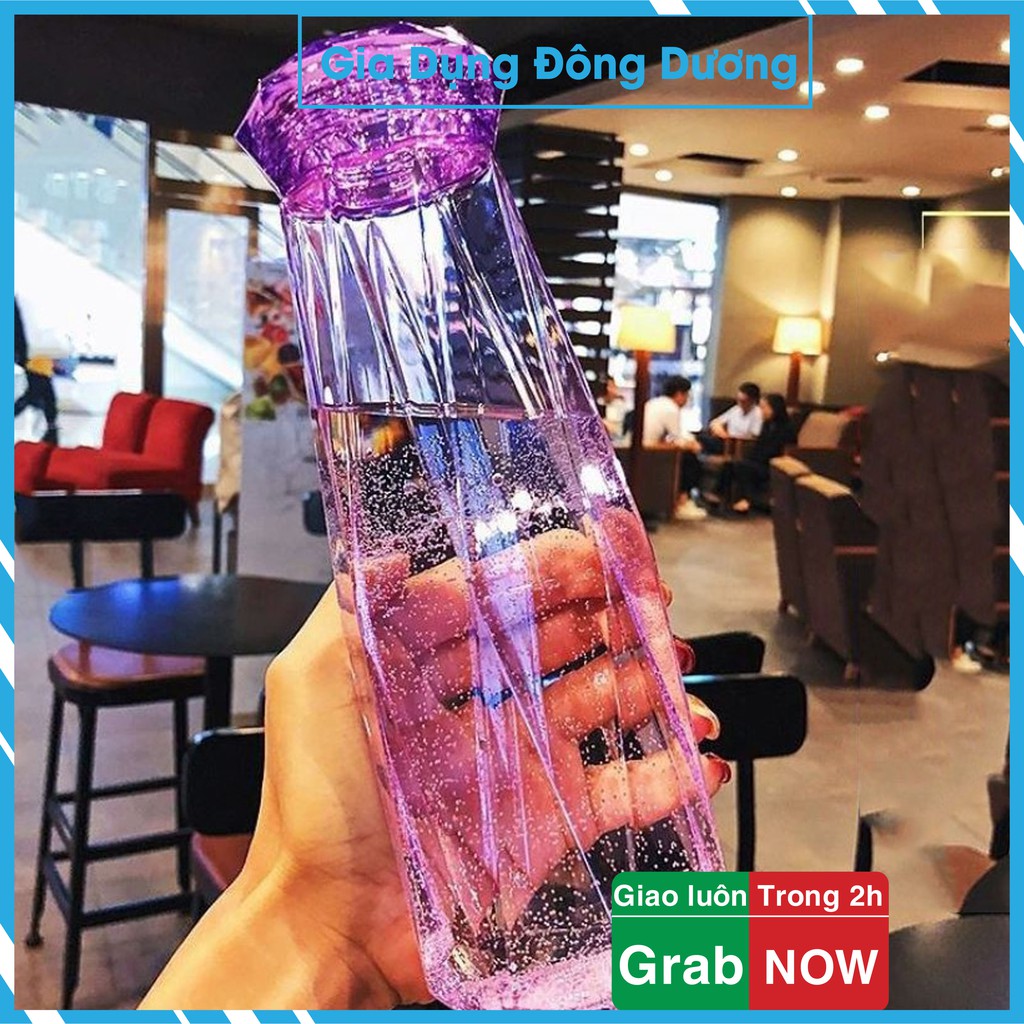 Bình thủy tinh kim cương nhiều màu