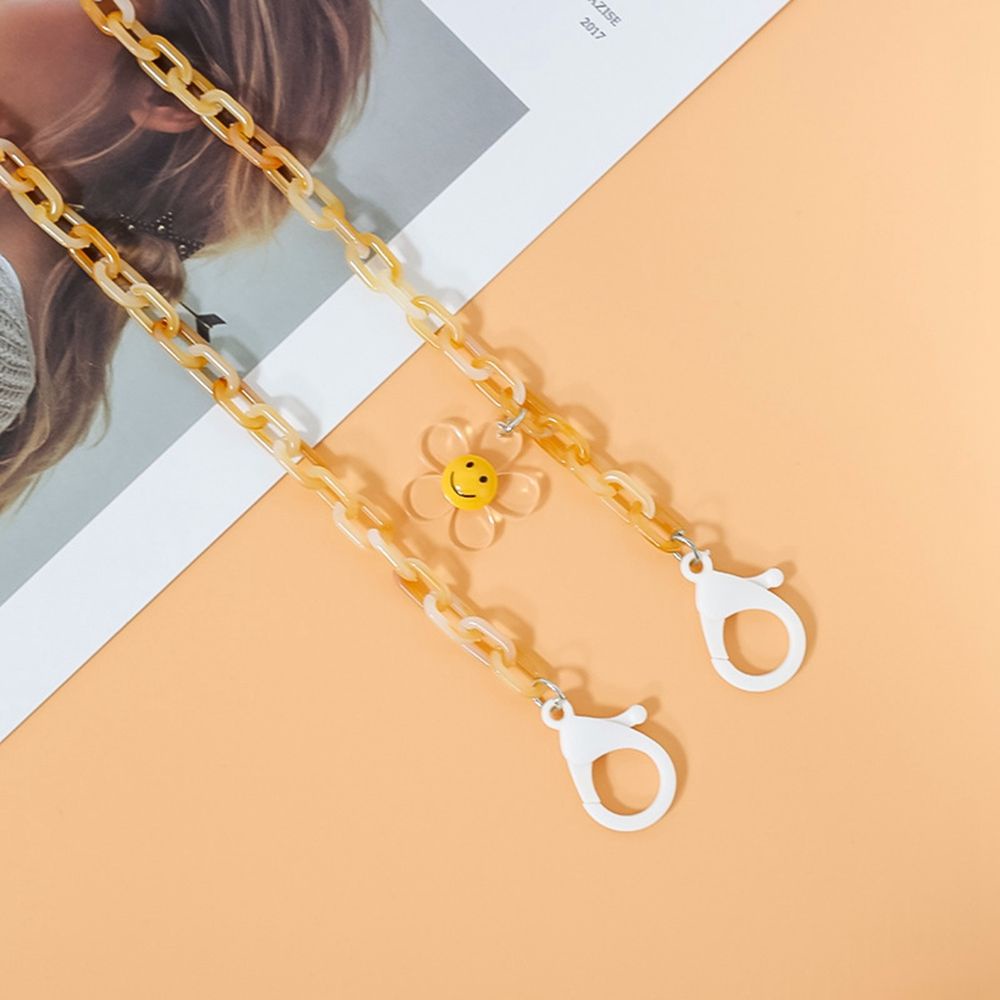 Dây Đeo Kính Chống Trượt Chống Thất Lạc Bằng Acrylic Trong Suốt Nhiều Màu Sắc