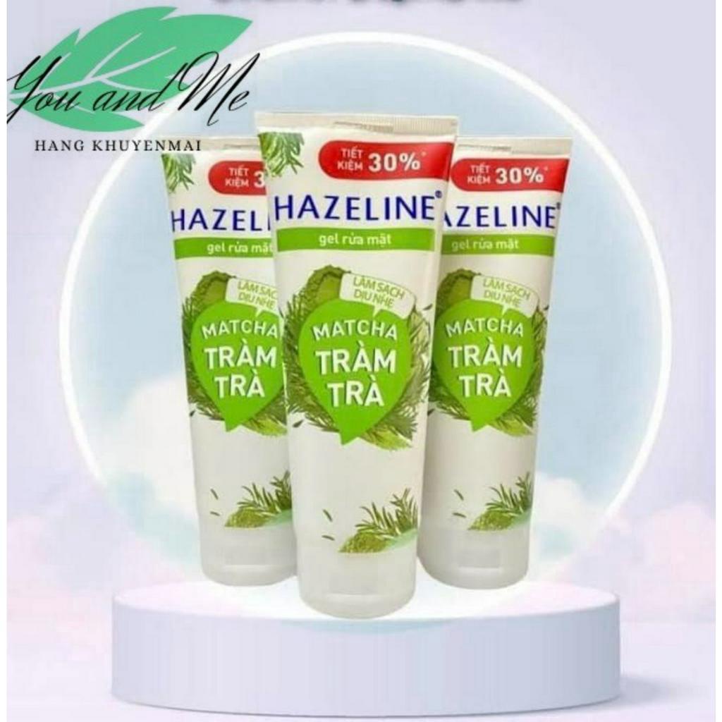 (170g) Gel rửa mặt ngừa mụn Hazeline Matcha Tràm Trà