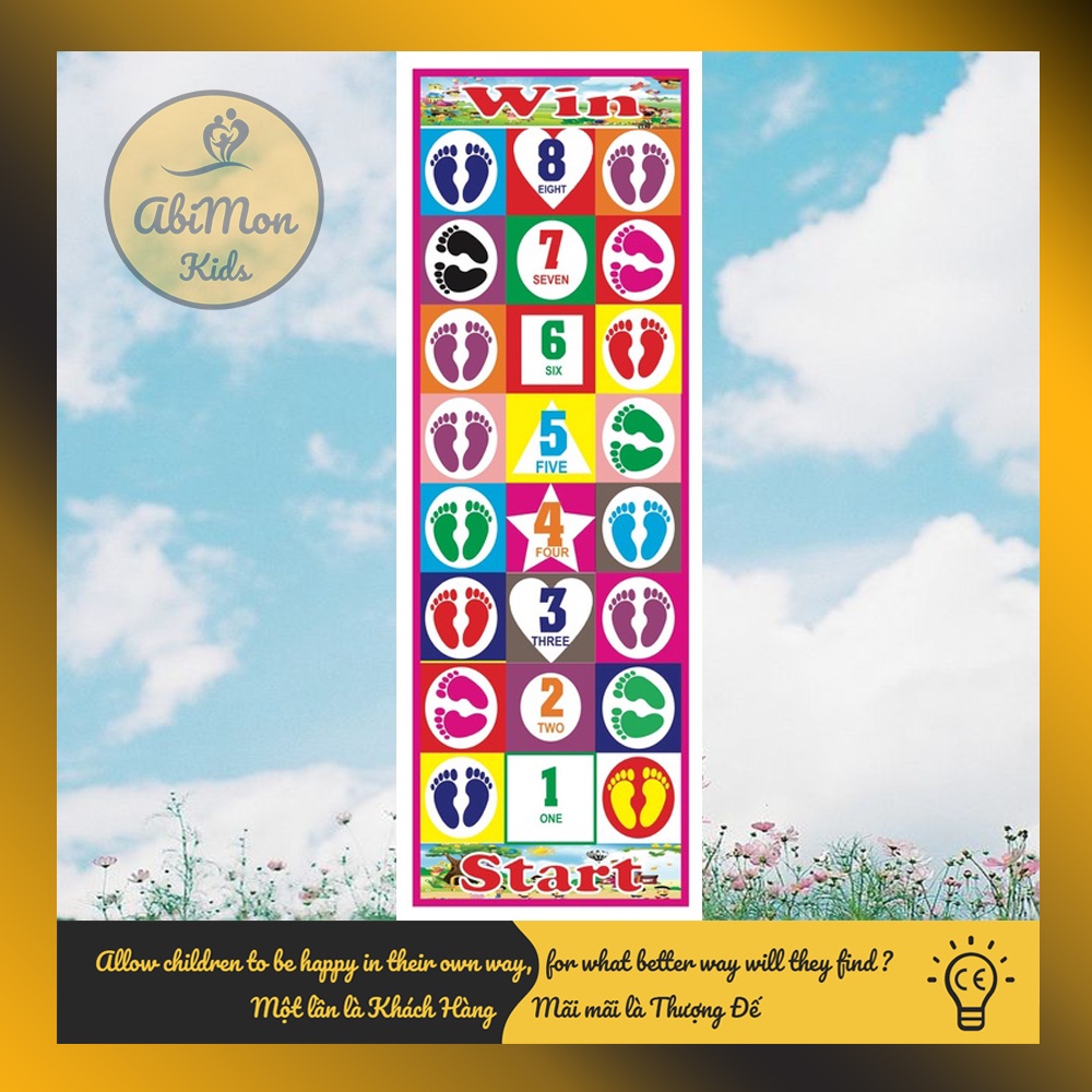 Thảm Vận Động Jumping Mat Cho Bé (kích thước 2m2) ☘️ Montessori cao cấp ✨ (Đồ chơi Giáo Dục - An toàn - Thông minh)