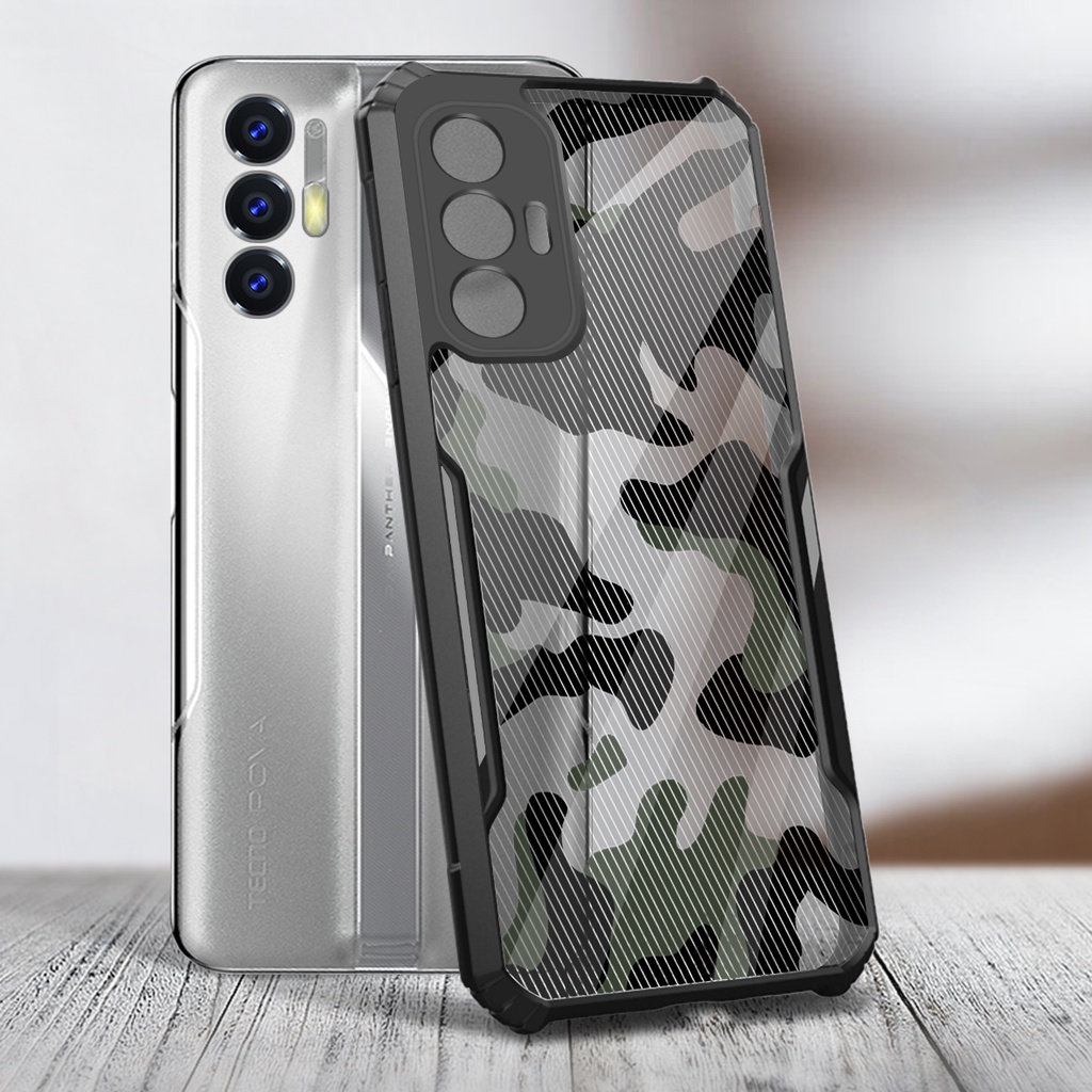 Ốp Điện Thoại Cứng Chống Sốc Họa Tiết Rằn Ri Cho Tecno Pova 3 2 Spark 6 GO 2020 Spark GO 2021 7T 7P 7 Pro Camon 16 SE 18 18P 18T