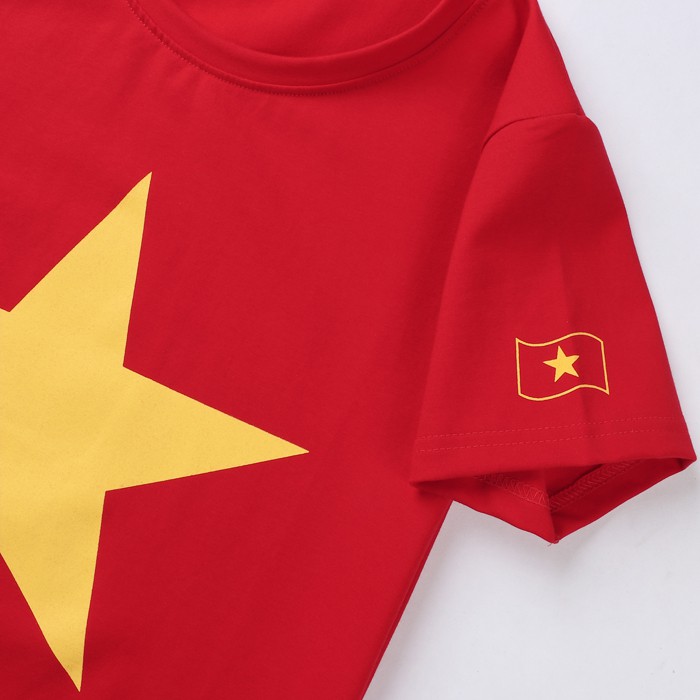 Áo cờ đỏ sao vàng trẻ em chất đẹp 100% cotton co giãn 4 chiều!