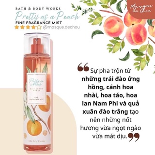 Xịt thơm toàn thân mùi pretty as a peach 10ml