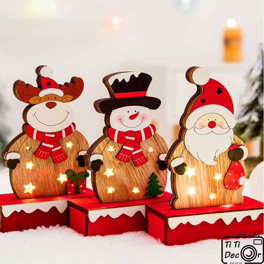 Mô hình ông già noel trang trí nhà cửa, đạo cụ chụp ảnh phông nền chụp ảnh - TiTi Decor