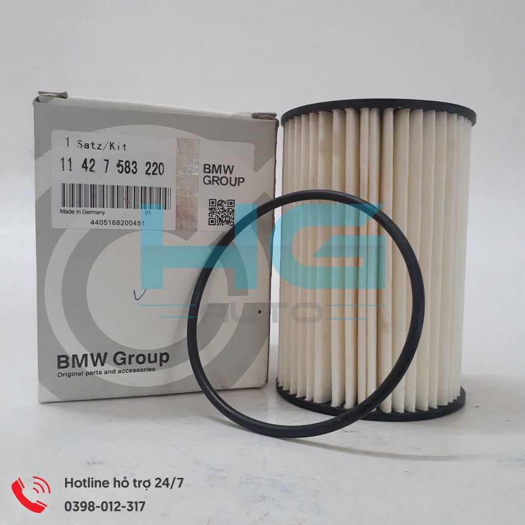 Lọc dầu (nhớt) máy xe BMW X5, X6, BMW M760i ,550i, 750, ROLLS ROYCE động cơ V8 máy 5.0  mã 114275832