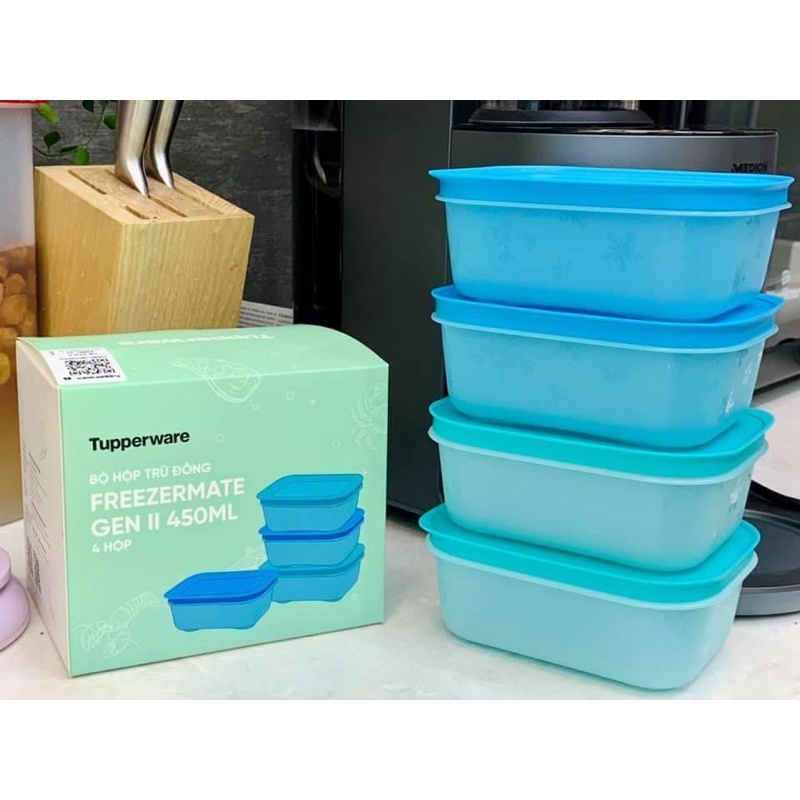 Bộ 4 hộp trữ đông freezermate gen 2 450ml