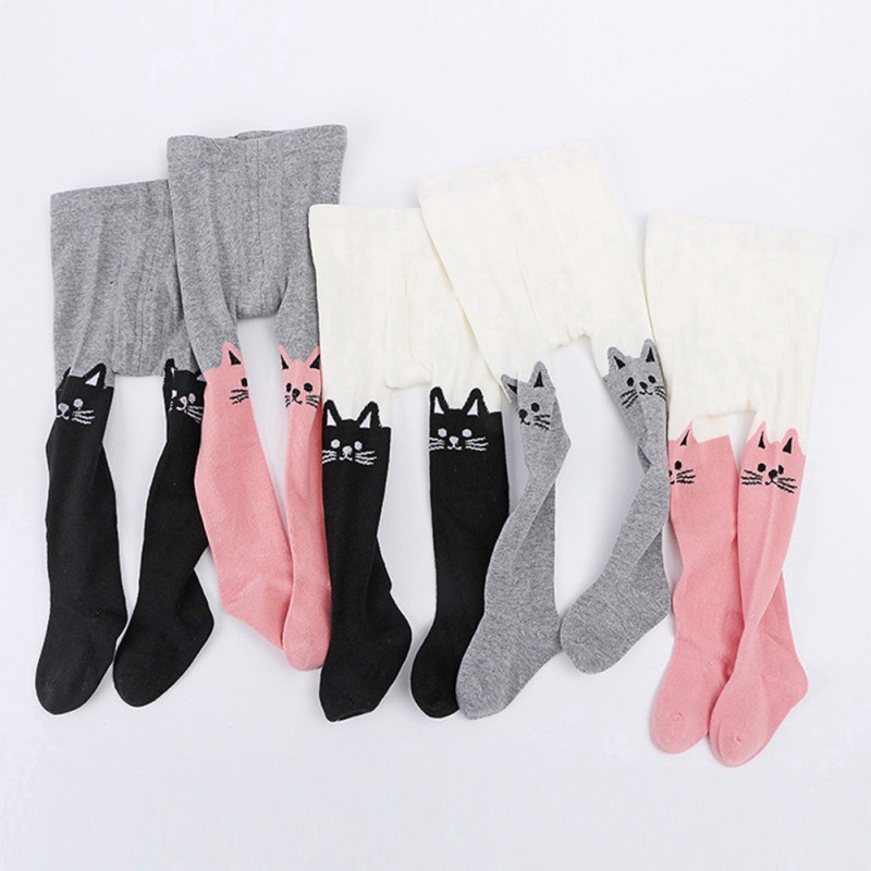 Quần tất cotton mềm mại thiết kế đáng yêu cho bé