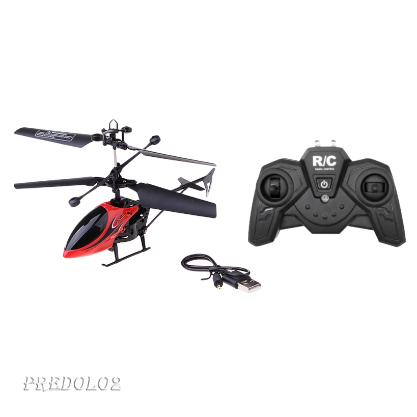 Máy Bay Trực Thăng Mini Điều Khiển Từ Xa Predolo2 2CH Có Đèn LED