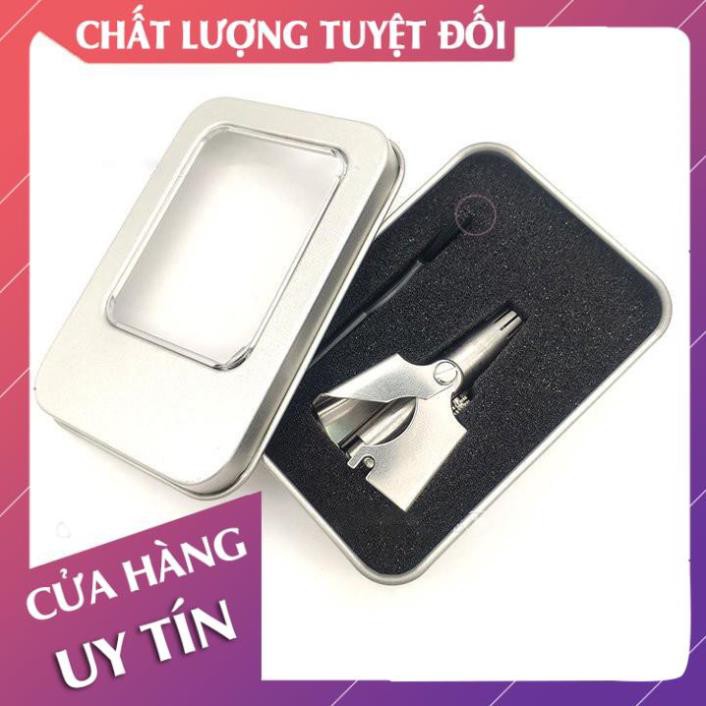 [Hàng loại 1] Dụng cụ cắt tỉa lông mũi bằng thép không gỉ cao cấp, máy tông đơ cắt lông mũi an toàn - Lan Chi Mart