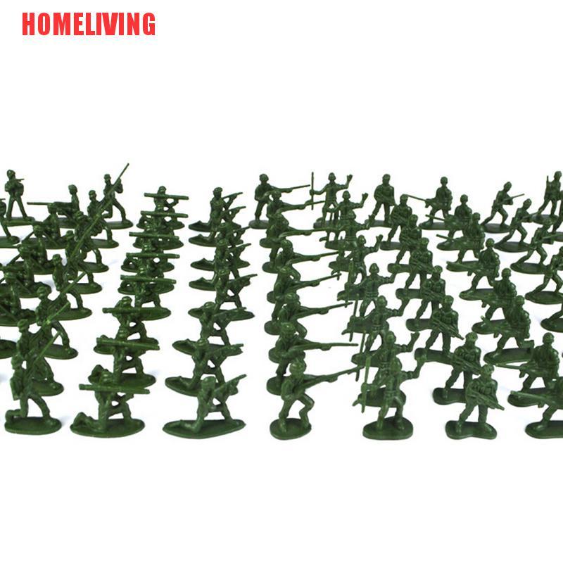 Set 100 Mô Hình Lính Mini Màu Sắc Ngẫu Nhiên Cho Bé