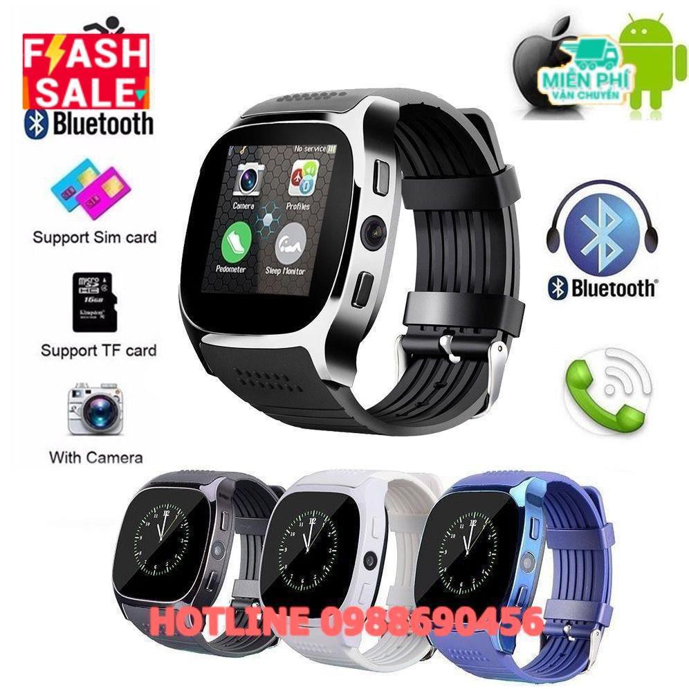 Đồng hồ đeo tay thông minh T8 màn hình cảm ứng 1.54&quot; hỗ trợ chức năng Bluetooth chất lượng cao