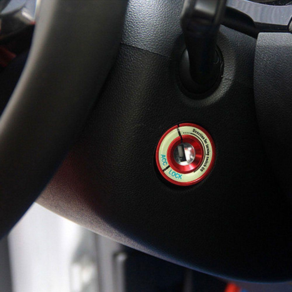 Miếng Dán Lỗ Chìa Khóa Xe Hơi Bằng Hợp Kim Nhôm Màu Dạ Quang Trang Trí Nội Thất