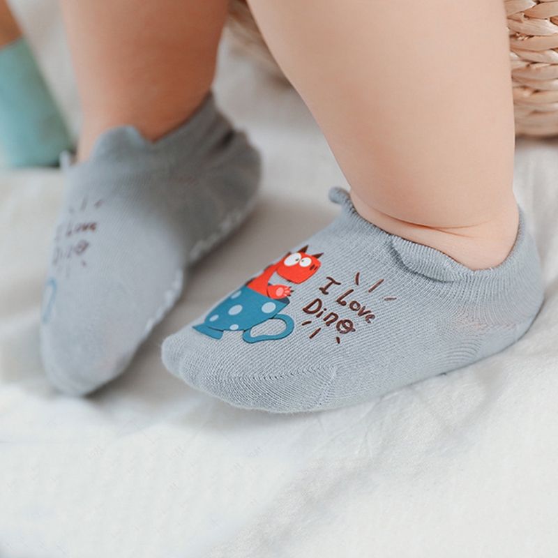 Set 5 Đôi Vớ Cotton Chống Trượt Cho Bé Sơ Sinh
