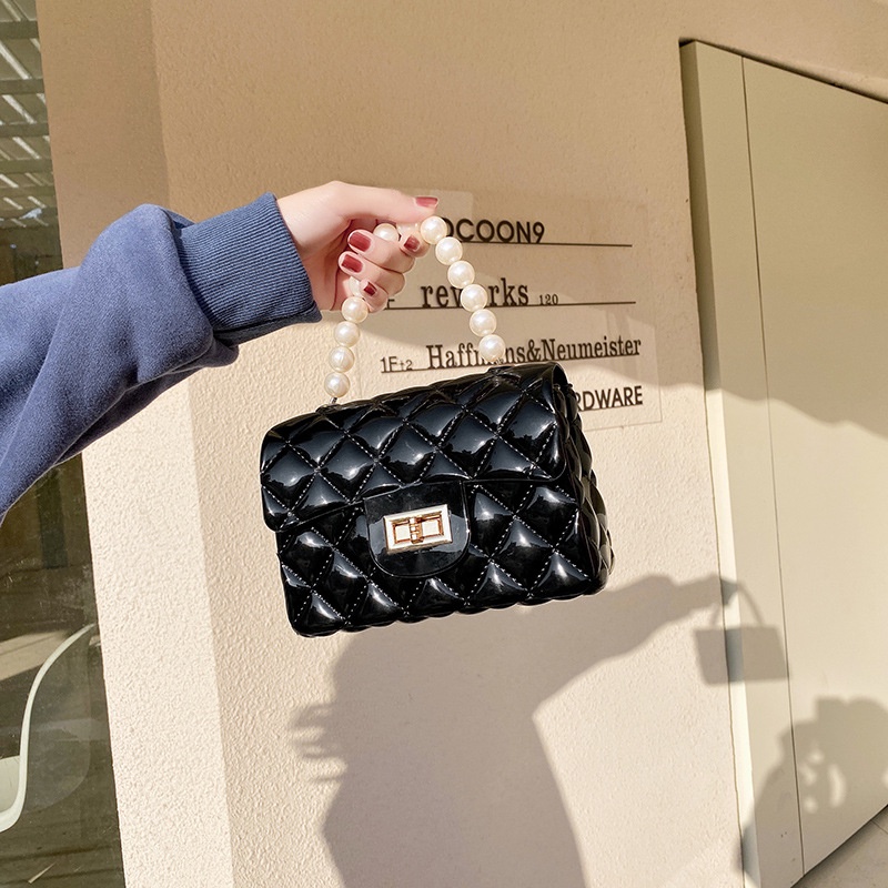 Túi nhựa mini quai ngọc siêu bền PH024 🌸Túi quai ngọc trai nhân tạo siêu hot🌸