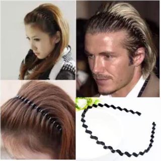 Combo 2 cái Bờm cài tóc lượn sóng màu đen