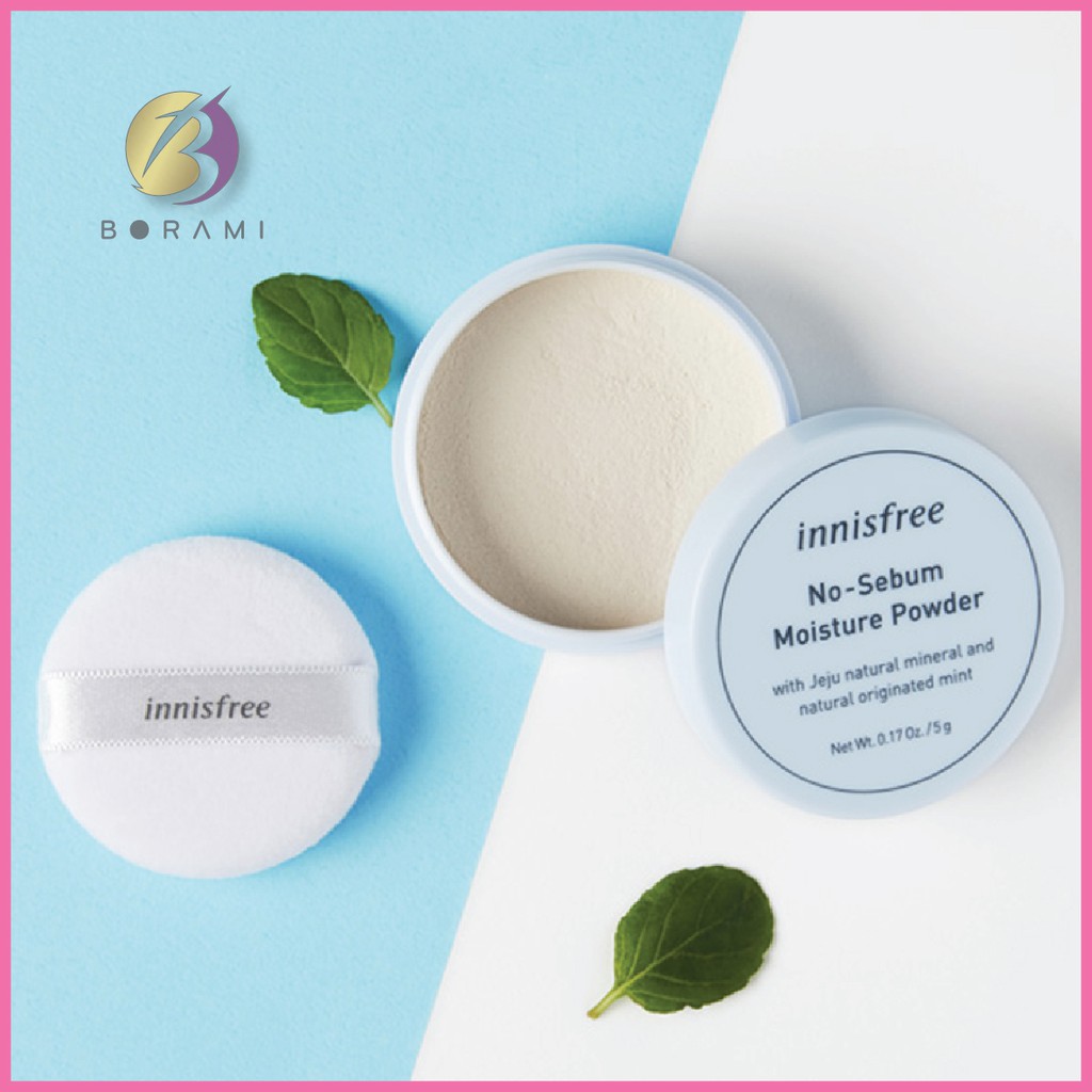 Phấn phủ bột kiềm dầu innisfree nosebum mineral powder