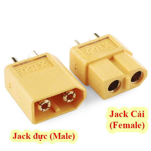 Jack cắm XT60 (Jack cắm điện 1 chiều dòng cao 60A)