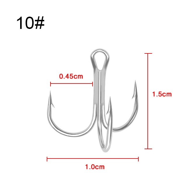 Set 10 Lưỡi Câu Cá Chuyên Dụng #2# 4# 6# 8# 10# Dụng Cụ Câu Cá