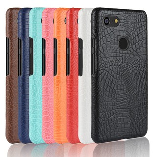 For Google Pixel 3 Case Crocodile Pattern Skin Hard Cover