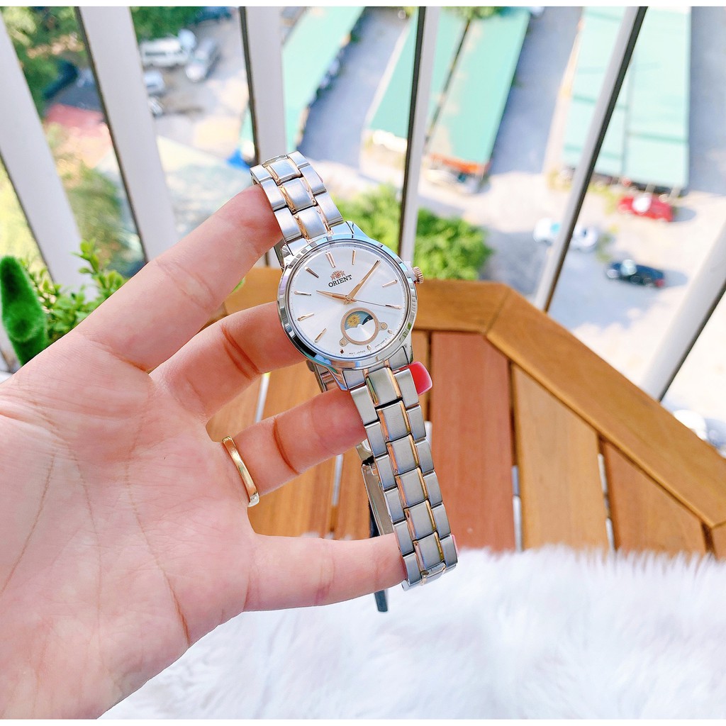 Đồng Hồ Nữ ORIENT SUN AND MOON RA-KB0001S10B Chính Hãng Tặng Dây Da Cao Cấp