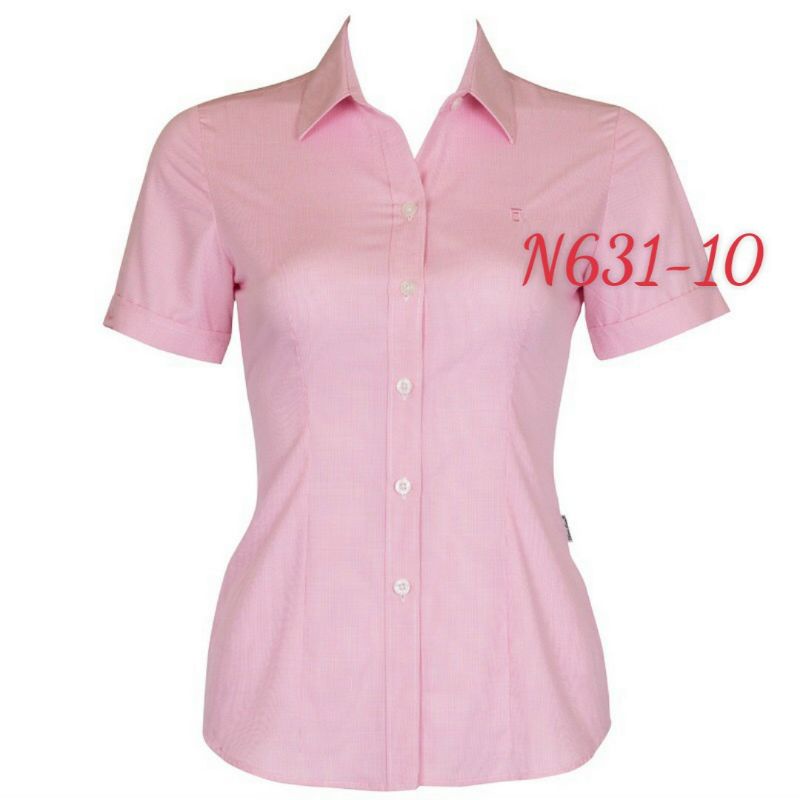 Áo Thái Hòa vải mềm caro nhuyễn màu hồng 631-10-01