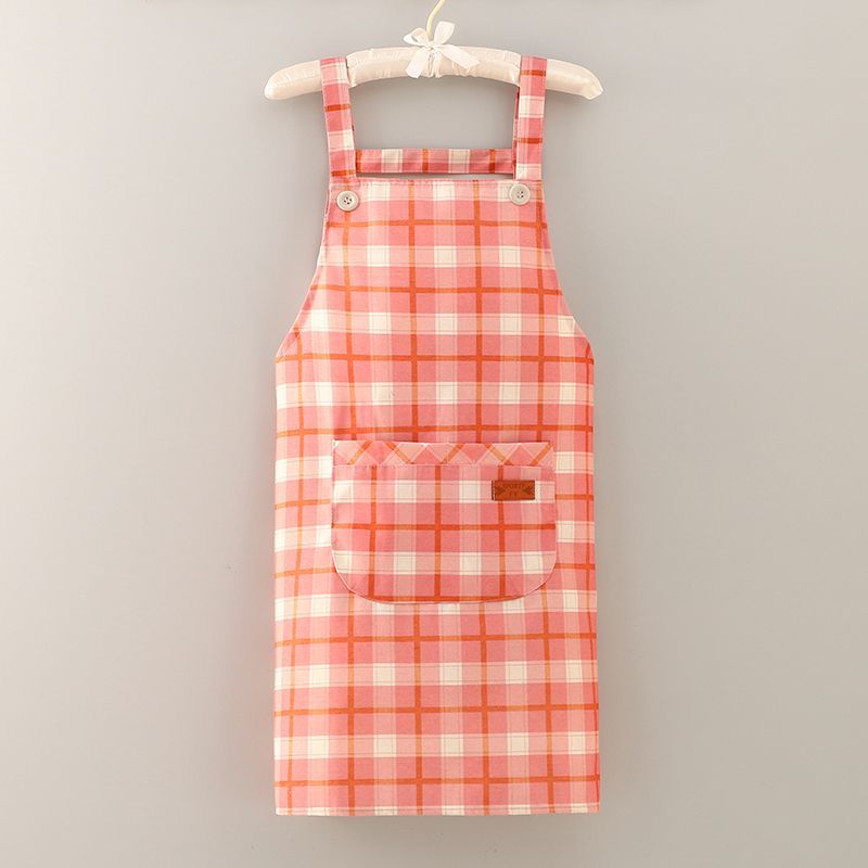 Tạp Dề Nấu Ăn Vải Canvas Cotton Kẻ Sọc Ca Rô Thoáng Khí Chống Bẩn / Mài Mòn
